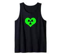 Amor Radiación Radiactivo Signo Símbolo Nuclear Vintage Camiseta sin Mangas