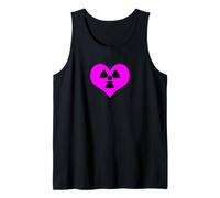 Amor Radiación Radiactivo Signo Símbolo Nuclear Vintage Camiseta sin Mangas
