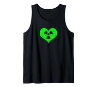 Amor Radiación Radiactivo Signo Símbolo Nuclear Vintage Camiseta sin Mangas