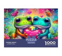 Amor Rana Juego para Toda La Familia Puzzle Multicolor Regalo Navideño Diseñado para El Entretenimiento De Adultos Y Niños 14+ 70x50cm/1000pcs