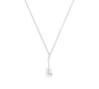 Amor Scorpions by Cadena con colgante de plata de ley 925, unisex, 45 + 5 cm, plata, guitarra, viene en caja de regalo, 2040530