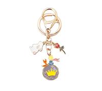 AMOR SPES Llavero de rosa del Principito para hombres y mujeres, regalos de San Valentín para novio, novia, marido, esposa, multicolor, talla única