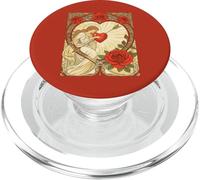 Amor, Suavemente sostenido Vintage Art Nouveau Romance PopSockets PopGrip para MagSafe