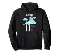 Amor Tierra Cambio climático Energía renovable Energía eólica Sudadera con Capucha