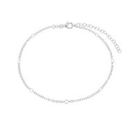 amor tobillera de plata de ley 925, joya de verano para señora, 22+5 cm, plata, se entrega en caja de regalo, 2038578