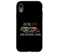 Amor Una Mujer Y Varios Coches Carrera Marido Amantes De Los Coches Carcasa para iPhone XR