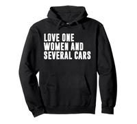 Amor Una Mujer Y Varios Coches Funny Car Guy Car Lover Sudadera con Capucha
