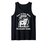Amor vacas de las tierras altas, linda vaca de las tierras altas, herencia Camiseta sin Mangas