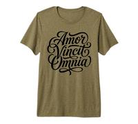 Amor Vincit Omnia El Amor Conquista Todo el día de San Valentín Camiseta Premium