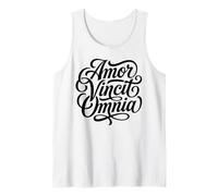 Amor Vincit Omnia El Amor Conquista Todo el día de San Valentín Camiseta sin Mangas