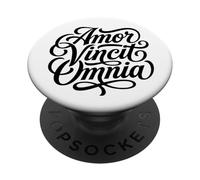 Amor Vincit Omnia El Amor Conquista Todo el día de San Valentín PopSockets PopGrip Adhesivo