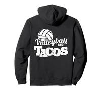 Amor Voleibol Tacos Spike y Salsa Beach Volleyball Vibes Sudadera con Capucha