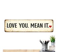 Amor Wandation | Romántico Vintage Amor Real - Romántica Pared Señal de San Valentín para sala de estar dormitorio apartamento pasillo entrada