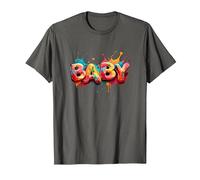 Amor y Bebé Familia Novia Esposa Hija Hijo Camiseta, Hombre, Asfalto, 4XL
