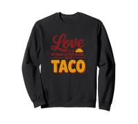 Amor y Taco, Cuatro Letras, Palabra, ilustración Sudadera
