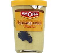 Amora - Moutarde douce - Le verre de 190g - (pour la quantité plus que 1 nous vous remboursons le port supplémentaire)