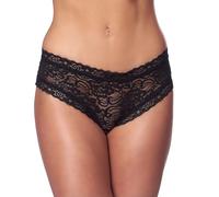 Amorable by Rimba Open Slip para mujer Negro One Size