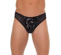 Amorable By Rimba Tanga transparente con aspecto de charol para hombre Negro One Size