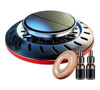 Amoradores De Aire para Automóviles, Difusor De Aroma Solar Accesorios para Interiores para Automóviles, Fragancia De Difusor De Aceite Esencial De Aromaterapia De Colonia Solar (Rojo)