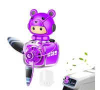 Amoradores de ventilación de salida de hélice giratorias, aromaterapia de aire de aire del automóvil,Clip de difusor de fragancia giratoria | Herramienta decorativa interior de diseño de tapones de si