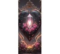 Amore Dipingere con i Numeri Adulti, Misura XXL 30x90cm,Le Ali Degli Angeli Paint by Numbers Kit Principianti Con 3 Penne, Kit Fai Da Te, Hobby Creativi Adulti Decorazioni, (Senza Cornice) P0M-906