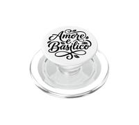 Amore e Basilico Guión Italiano de Love Basil PopSockets PopGrip para MagSafe