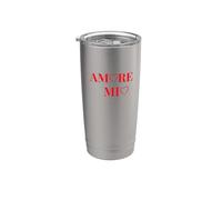 "AMORE MIO", declara tu amor romántico, ama la cultura italiana Vaso térmico de acero inoxidable de doble pared