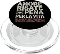 Amore Risate E Pena Per La Vita Regalo 10 Anni Di Matrimonio PopSockets PopGrip para MagSafe