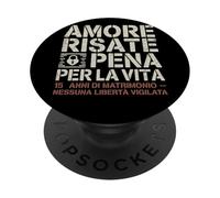 Amore Risate E Pena Per La Vita Regalo 15 Anni Di Matrimonio PopSockets PopGrip Adhesivo