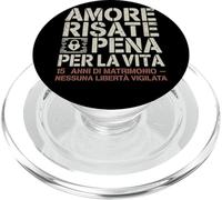 Amore Risate E Pena Per La Vita Regalo 15 Anni Di Matrimonio PopSockets PopGrip para MagSafe