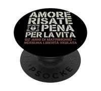 Amore Risate E Pena Per La Vita Regalo 2 Anni Di Matrimonio PopSockets PopGrip Adhesivo