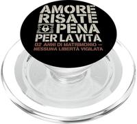 Amore Risate E Pena Per La Vita Regalo 2 Anni Di Matrimonio PopSockets PopGrip para MagSafe