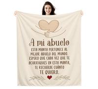 Amorea A mi Abuelo Espero Que Cada Vez Que te acurruques en Esta Manta te recuerde cuánto te Quiero Manta para el Abuelo de Parte de la Nieta el Nieto Cumpleaños Día del Padre