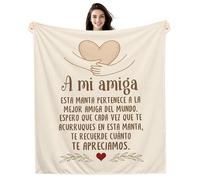 Amorea A mi Amiga Espero Que Cada Vez Que te Acurruques en Esta Manta te Recuerde cuánto Te Apreciamos Ideas para Regalos Manta para Amiga Regalo de cumpleaños Regalo de Amistad