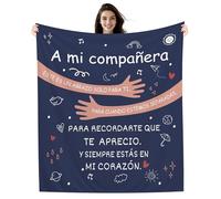 Amorea A mi Compañera Este es un Abrazo Solo para ti Manta para Compañera Cumpleaños Despedida Agradecimiento Regalo de Despedida