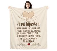 Amorea A mi Hijastra Espero Que Cada Vez Que te Acurruques en Esta Manta te Recuerde cuánto te Quiero Manta para mi Hijastra Regalo de cumpleaños Recordatorio (hijastra-a)