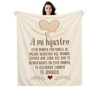 Amorea A mi Hijastro Espero Que Cada Vez Que te Acurruques en Esta Manta te Recuerde cuánto te Quiero Manta para Hijastro Regalo de Cumpleaños Recordatorio(hijastro-a)