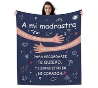 Amorea A mi Madrastra Este es un Abrazo Solo para ti Manta para Madrastra Cumpleaños Día de la Madre Manta de Abrazos (madrastra-a)