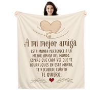 Amorea A mi Mejor Amiga Espero Que Cada Vez Que te Acurruques en Esta Manta te Recuerde cuánto te Quiero Manta para la Mejor Amiga Mujer Regalo de Cumpleaños y Navidad