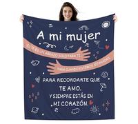 Amorea A mi Mujer Este es un Abrazo Solo para ti Manta para Esposa Manta para abrazar Cumpleaños San Valentín (Mujer-a)