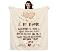 Amorea A mi Novio Espero Que Cada Vez Que te Acurruques en Esta Manta te Recuerde cuánto te Quiero Manta para Novio Cumpleaños San Valentín