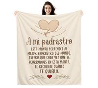 Amorea A mi Padrastro Espero Que Cada Vez Que te Acurruques en Esta Manta te Recuerde cuánto te Quiero Manta para Padrastro Cumpleaños Día del Padre (padrastro-a)