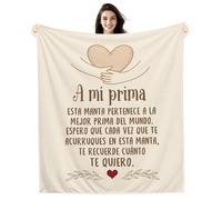 Amorea A mi Prima Espero Que Cada Vez Que te Acurruques en Esta Manta te Recuerde cuánto te Quiero Manta para Prima Regalo de Cumpleaños y Navidad Recordatorio