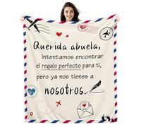 Amorea Abuela Intentamos Encontrar Manta para la Abuela de Parte de Sus Nietos Regalo de Cumpleaños Regalos Divertidos (Abuela-b)