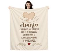 Amorea Amigo Esperamos Que Cada Vez Que te acurruques en Esta Manta te recuerde cuánto te Apreciamos Manta para Amigo Hombre Niño Recordatorio Regalo de cumpleaños Regalo de Amistad