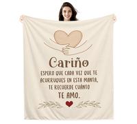Amorea Cariño Espero Que Cada Vez Que te acurruques en Esta Manta te recuerde cuánto te Quiero Dulce Regalo para él Ella Manta para Novio Novia Esposa Esposo Cumpleaños San Valentín