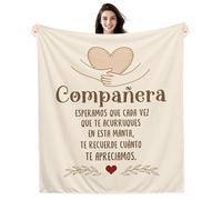 Amorea Compañera Esperamos Que Cada Vez Que te acurruques en Esta Manta te recuerde cuánto te Apreciamos Manta para Compañera Cumpleaños Jubilación Despedida Regalo de Agradecimiento