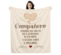 Amorea Compañero Esperamos Que Cada Vez Que te acurruques en Esta Manta te recuerde cuánto te apreciamos Manta para Compañero Cumpleaños Jubilación Despedida Regalo de Agradecimiento
