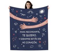 Amorea Este es un Abrazo Solo para ti Manta para Ella Mujer Niña Familia Amiga Mamá Hija Hermana Abuela Tía Regalo de Cumpleaños Navidad Despedida Manta de Abrazos (a-Ella)