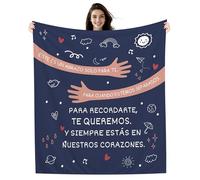 Amorea Este es un Abrazo Solo para ti Manta para Hombre Compañero Amigo Padre Abuelo Hijo Hermano Primo Regalo de Cumpleaños Regalo de Despedida (b-él)